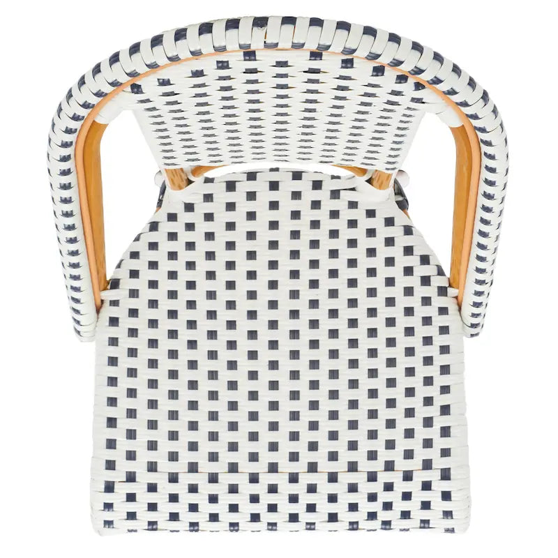 SAFAVIEH Emiliana Outdoor Side Chair Set of 2 (Fully Assembled) - 20Wx35Dx22H