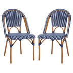 SAFAVIEH Emiliana Outdoor Side Chair Set of 2 (Fully Assembled) - 20Wx35Dx22H