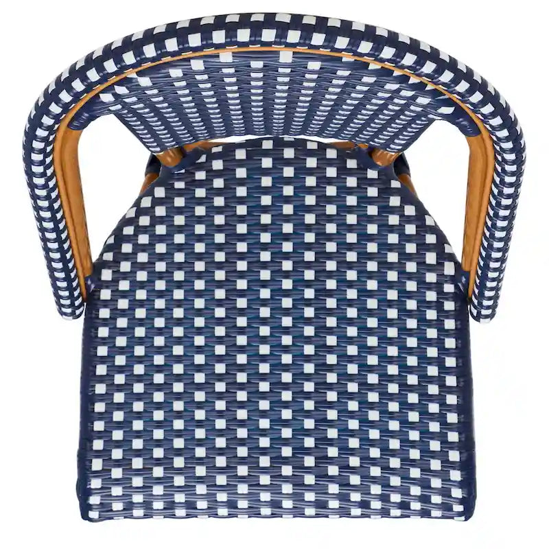 SAFAVIEH Emiliana Outdoor Side Chair Set of 2 (Fully Assembled) - 20Wx35Dx22H