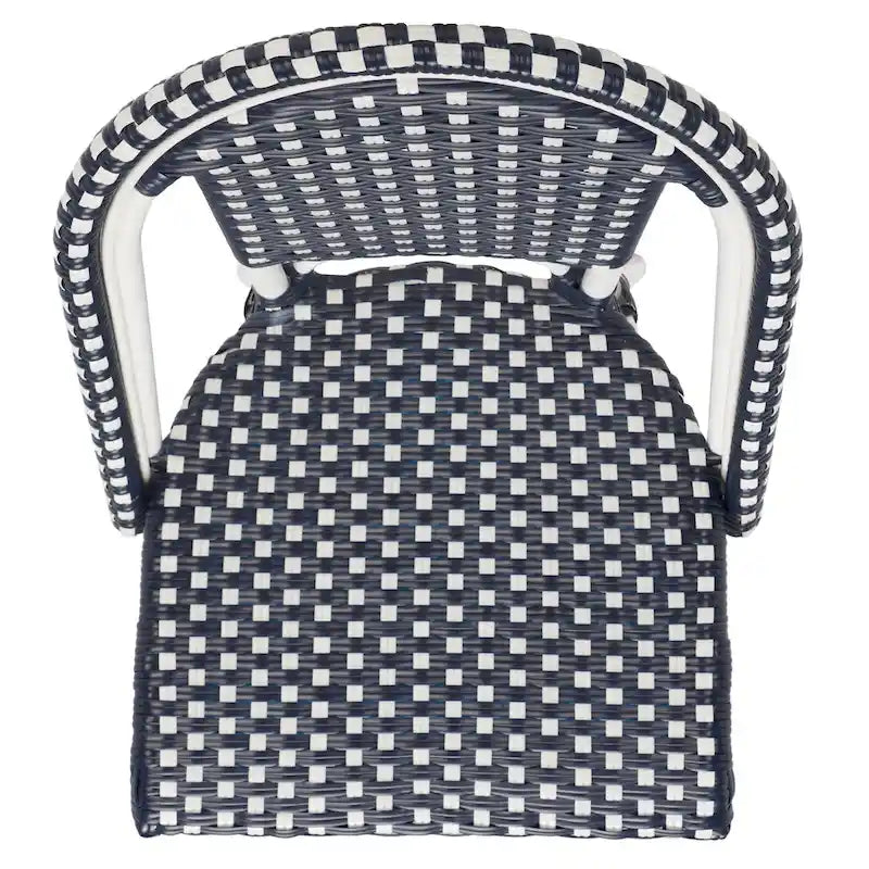 SAFAVIEH Emiliana Outdoor Side Chair Set of 2 (Fully Assembled) - 20Wx35Dx22H