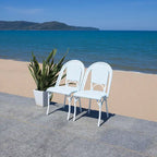 SAFAVIEH Emiliana Outdoor Side Chair Set of 2 (Fully Assembled) - 20Wx35Dx22H