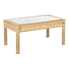 SAFAVIEH Outdoor Sherlyn 4-Piece Conversation Patio Set - 40W x 32D x 24H