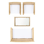 SAFAVIEH Outdoor Sherlyn 4-Piece Conversation Patio Set - 40W x 32D x 24H