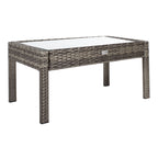 SAFAVIEH Outdoor Sherlyn 4-Piece Conversation Patio Set - 40W x 32D x 24H