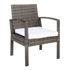 SAFAVIEH Outdoor Sherlyn 4-Piece Conversation Patio Set - 40W x 32D x 24H