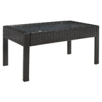 SAFAVIEH Outdoor Sherlyn 4-Piece Conversation Patio Set - 40W x 32D x 24H