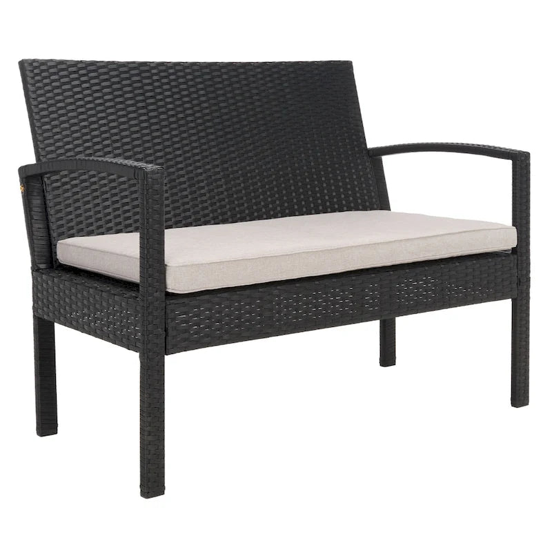 SAFAVIEH Outdoor Sherlyn 4-Piece Conversation Patio Set - 40W x 32D x 24H