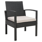SAFAVIEH Outdoor Sherlyn 4-Piece Conversation Patio Set - 40W x 32D x 24H