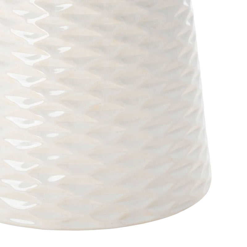 SAFAVIEH Faye White Ceramic Decorative Garden Stool