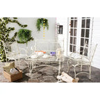 SAFAVIEH Outdoor Jalyn Victorian Scroll Iron 4-Piece Patio Set