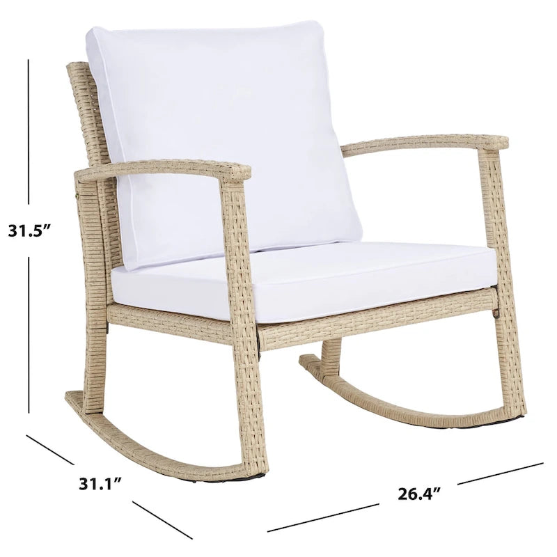 SAFAVIEH Outdoor Concepta Rocking Chair - 26W x 32D x 31H