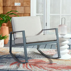 SAFAVIEH Outdoor Janetta Rocking Chair - 37W x 29D x 26H