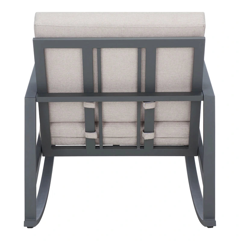 SAFAVIEH Outdoor Janetta Rocking Chair - 37W x 29D x 26H