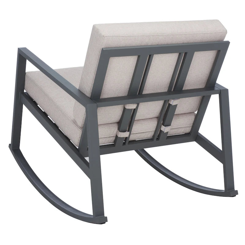 SAFAVIEH Outdoor Janetta Rocking Chair - 37W x 29D x 26H