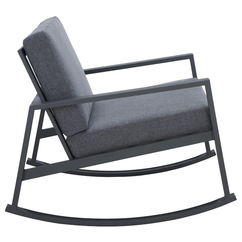 SAFAVIEH Outdoor Janetta Rocking Chair - 37W x 29D x 26H