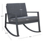 SAFAVIEH Outdoor Janetta Rocking Chair - 37W x 29D x 26H