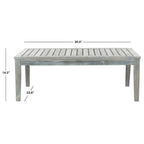 SAFAVIEH Outdoor Arely Acacia Wood 4-Piece Patio Set - 48W x 32D x 25H