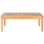 SAFAVIEH Outdoor Arely Acacia Wood 4-Piece Patio Set - 48W x 32D x 25H