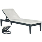 SAFAVIEH Outdoor Kicki Chaise Lounge Chair - 24Wx74Dx15H