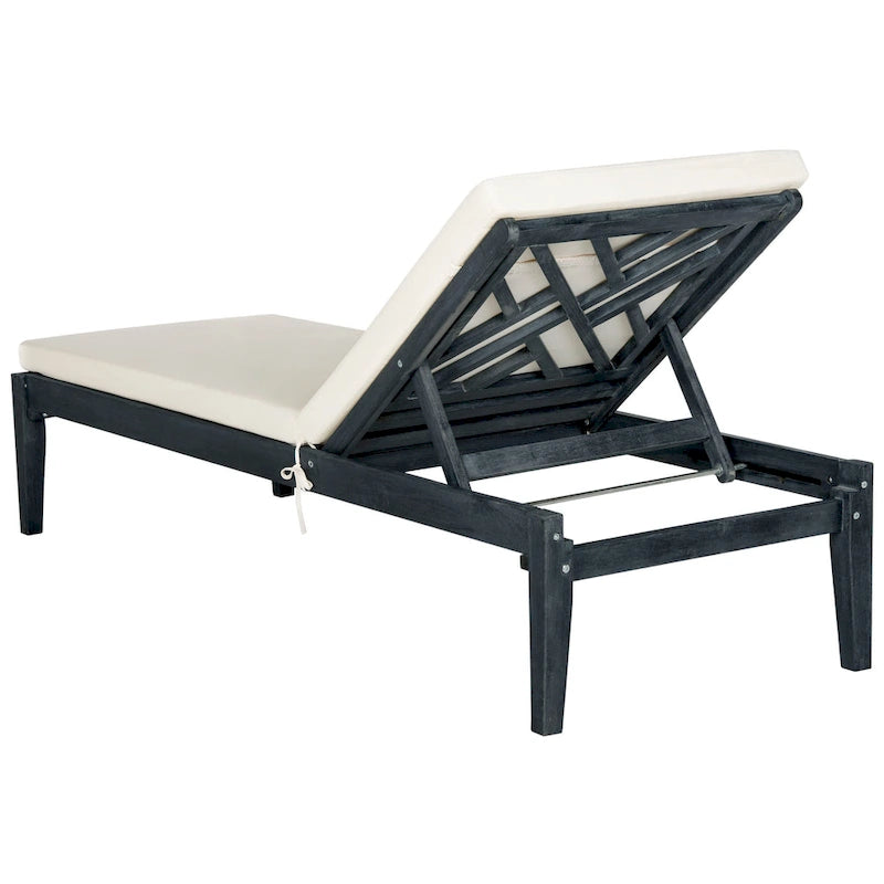 SAFAVIEH Outdoor Kicki Chaise Lounge Chair - 24Wx74Dx15H