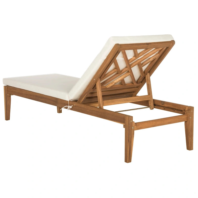 SAFAVIEH Outdoor Kicki Chaise Lounge Chair - 24Wx74Dx15H