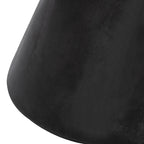 SAFAVIEH Elektra Indoor/ Outdoor Modern Black Concrete Round Accent Table - 14.9 W x 14.9 L x 17.7 H - 15Wx15Dx18H
