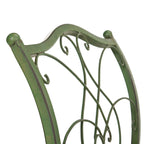SAFAVIEH Outdoor Abagail Green Wrought Iron Garden Bench - 51 x 17 x 25.3 - 51Wx16Dx27H