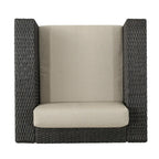 Puerta Outdoor Cushioned Swivel Club Chair (Set of 2) by Christopher Knight Home