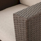 Puerta Outdoor Cushioned Swivel Club Chair (Set of 2) by Christopher Knight Home