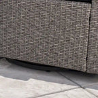 Puerta Outdoor Cushioned Swivel Club Chair (Set of 2) by Christopher Knight Home