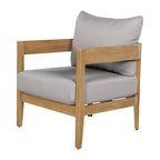 Brooklyn Acacia Wood Outdoor Club Chair with Cushions by Christopher Knight Home