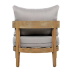 Brooklyn Acacia Wood Outdoor Club Chair with Cushions by Christopher Knight Home