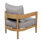Brooklyn Acacia Wood Outdoor Club Chair with Cushions by Christopher Knight Home