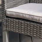 Antibes Outdoor Wicker Dining Chairs with Cushions by Christopher Knight Home - N/A