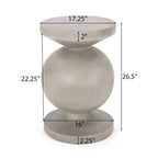 Cayce Outdoor Lightweight Concrete Side Table by Christopher Knight Home