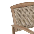 Welby Outdoor Acacia Wood and Wicker Outdoor Rocking Chair by Christopher Knight Home