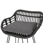 Dale Outdoor Wicker 30 Inch Barstools (Set of 2) by Christopher Knight Home