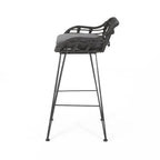 Dale Outdoor Wicker 30 Inch Barstools (Set of 2) by Christopher Knight Home