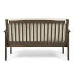 Carolina Outdoor Acacia Wood Loveseat by Christopher Knight Home