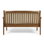 Carolina Outdoor Acacia Wood Loveseat by Christopher Knight Home