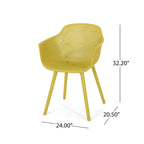 Lotus Outdoor Modern Dining Chairs (Set of 4) by Christopher Knight Home