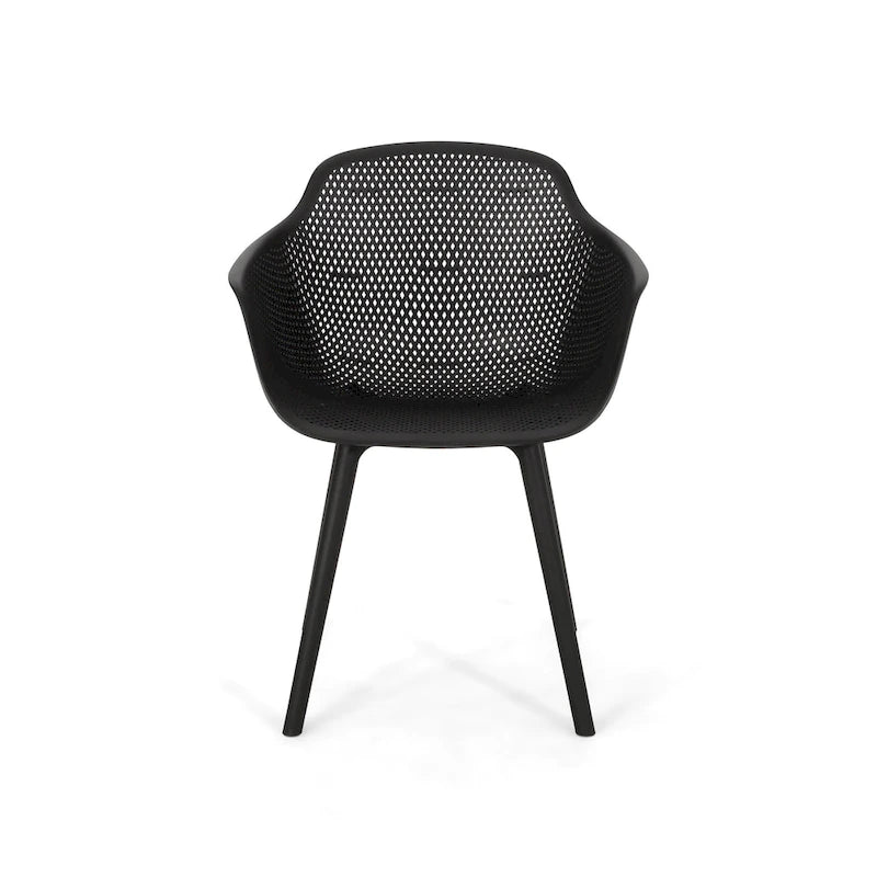 Lotus Outdoor Modern Dining Chairs (Set of 4) by Christopher Knight Home