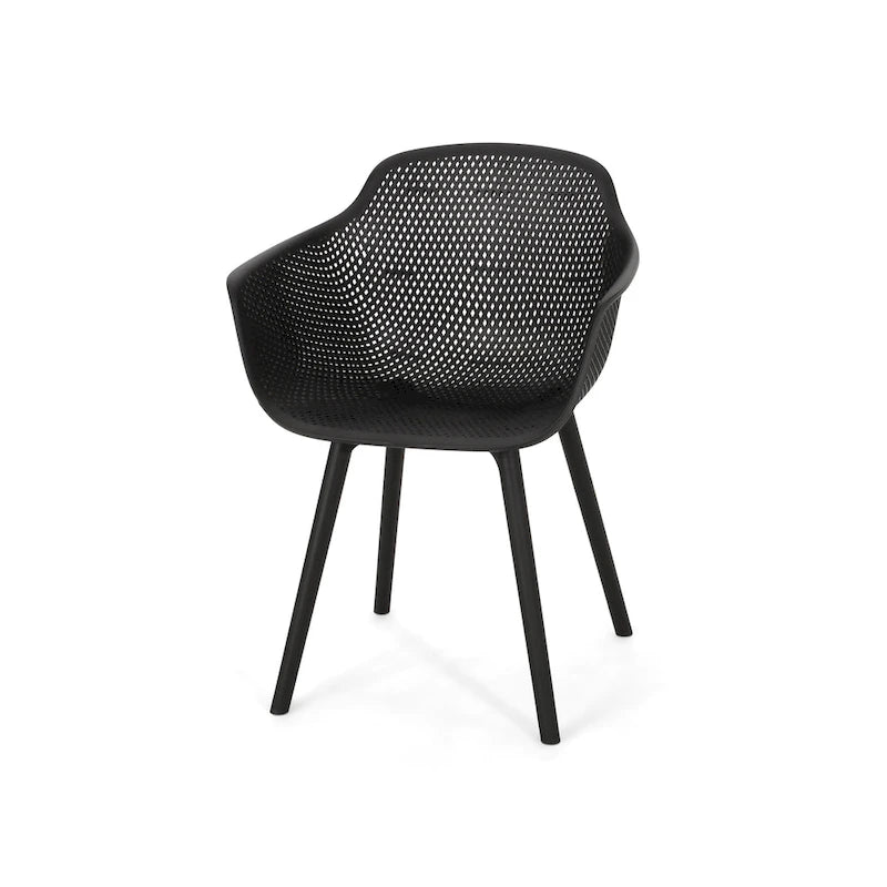 Lotus Outdoor Modern Dining Chairs (Set of 4) by Christopher Knight Home