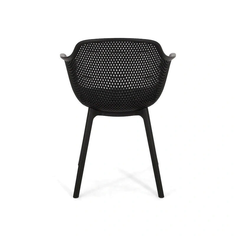 Lotus Outdoor Modern Dining Chairs (Set of 4) by Christopher Knight Home