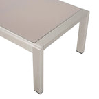 Cape Coral Outdoor Aluminum and Tempered Glass Coffee Table by Christopher Knight Home