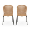 Spinnaker Outdoor Boho Wicker Dining Chair (Set of 2) by Christopher Knight Home - 20.25 W x 25.50 D x 34.75 H