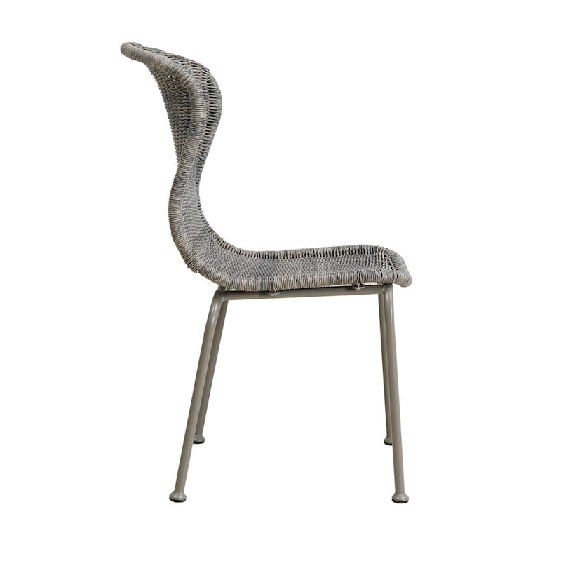 Spinnaker Outdoor Boho Wicker Dining Chair (Set of 2) by Christopher Knight Home - 20.25 W x 25.50 D x 34.75 H