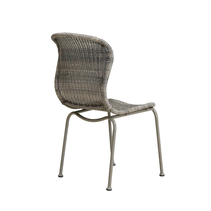 Spinnaker Outdoor Boho Wicker Dining Chair (Set of 2) by Christopher Knight Home - 20.25 W x 25.50 D x 34.75 H