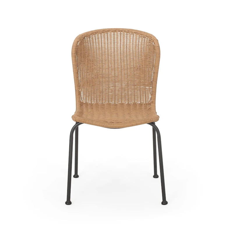 Spinnaker Outdoor Boho Wicker Dining Chair (Set of 2) by Christopher Knight Home - 20.25 W x 25.50 D x 34.75 H