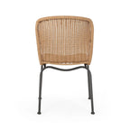 Spinnaker Outdoor Boho Wicker Dining Chair (Set of 2) by Christopher Knight Home - 20.25 W x 25.50 D x 34.75 H